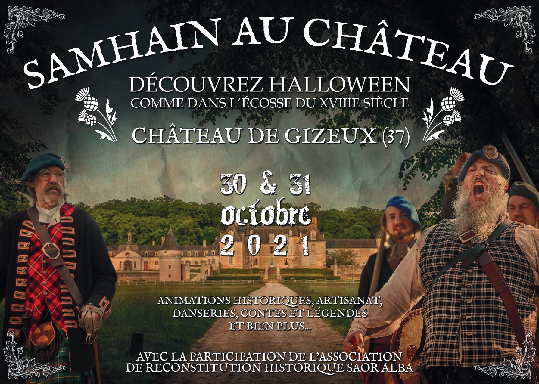 Animations Vacances de la Toussaint 2021 au Château de Gizeux